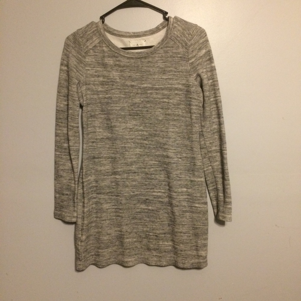 Lou & Grey Sweatshirt Size XS Gray Tunic Long Sleeve Loungewear Cabincore